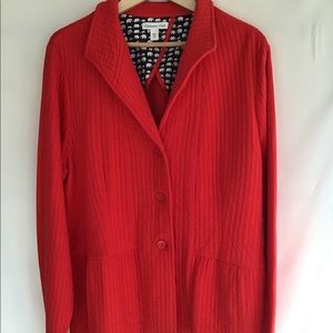 NWT Coldwater Creek Women’s 22 Ribbed Knit Blazer
